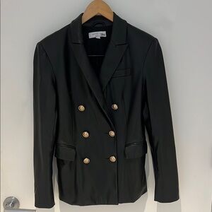 Black Double-Breasted Blazer by Derek Lam Collective
